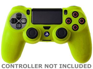 Yellow Anti-Slip Silicone Rubber PS4 Controller Protective Sleeve Grip Cover