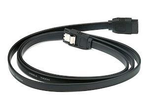 SATA 3 III High Speed 6GBs 50cm Data Cable with lock latch Black