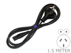 1.5m 2 Pin Figure 8 Power Cable Cord Lead