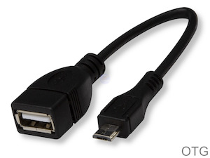 OTG Micro USB to Standard USB Socket Converter Adapter Cable