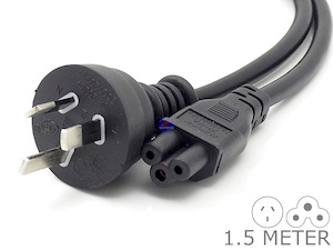 1.5m 3 Pin Clover Power Cord - Reliable Connection for Your Devices