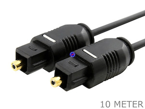 10 Meter Toslink SPDIF fibre optic optical stereo audio sound cable 10M cord