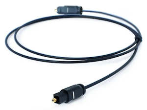 1m Black Optical SPDIF TOSLINK Digital Audio Cable - 2.2mm OD, High Fidelity