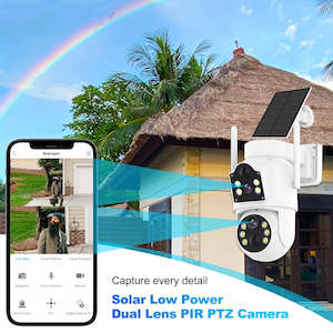 Dual Lens Solar WiFi Security Camera