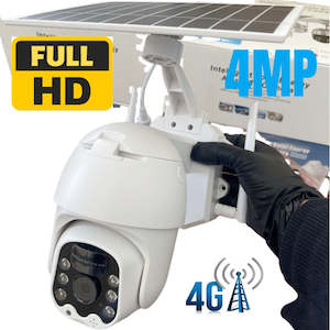 4G Solar PTZ Security Camera 4MP HD