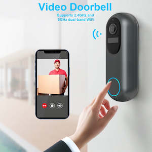 Electronics: 1080P HD Dual Band WiFi Waterproof Video Doorbell