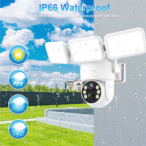 Solar Powered WiFi Floodlight Camera 4MP Wire-free