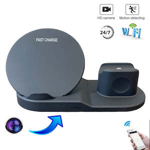 HD 1080P Wifi Hidden Spy Camera 4 in 1 Charging Station