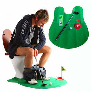 Bathroom Funny Golf Toilet Time Mini Game Play Toy