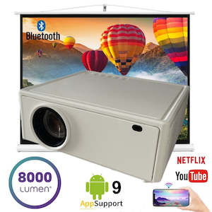 Projector: 4K Full HD 5G WiFi Projector 8000 lumens