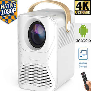 WiFi Bluetooth Projector 1080P With Rechargeable Battery