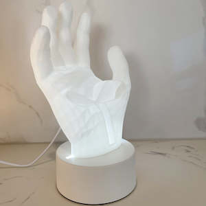 3D Printed Hand Shape Phone Holder Led Lights