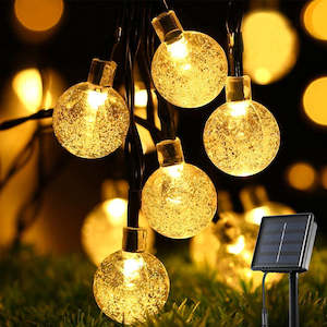 Decor Lights: 50 LED Solar BULB String Lights