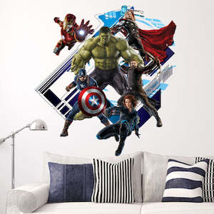 Super Hero Avengers Wallpaper Poster Wall Sticker