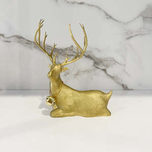 3d Printing: 3D Printed Golden Christmas Reindeer Christmas Decorations Ornament