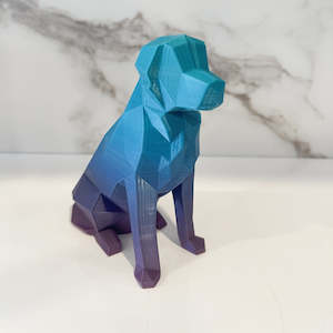 3d Printing: 3D Printed Low Poly Golden Retriever Puppy