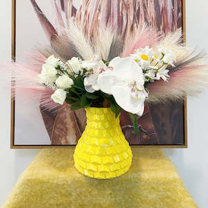 3d Printing: 3D Printed Honeycomb Vase Yellow