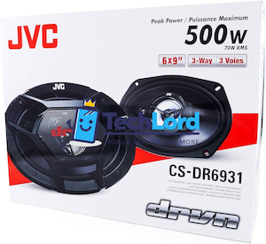 JVC CS-DR6931 6×9″ 3 Way Coaxial Car Speakers 500W (70W RMS) Brand New