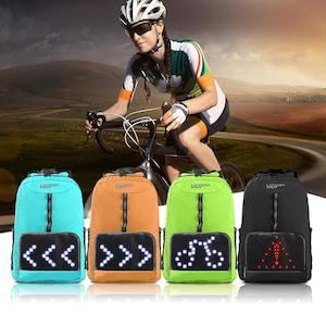 Lightweight Cycling Backpack with LED Lighting indicators