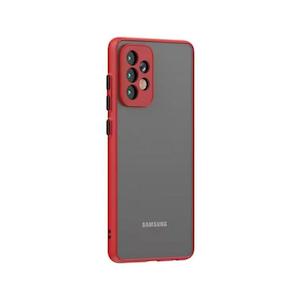 Computer: Translucent Frosted Case for Samsung Galaxy S23 - Red