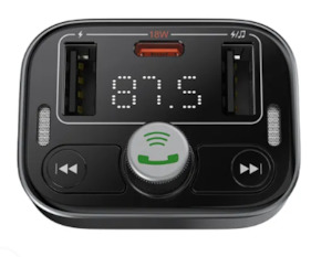 Audio Visual: Baseus S-09 Pro Series Car FM Transmitter Cluster Black