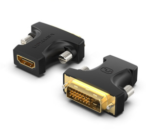 Audio Visual: Vention HDMI Female to DVI (24+1) Male Adapter Black