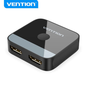 Audio Visual: Vention 2-Port HDMI Bi-Direction 4K Switcher Black ABS Type