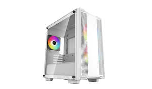 Pc Cases And Cooling: Deepcool CC360 ARGB Micro-ATX Case Mid Tower Case White