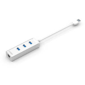 mbeatÂ® "HAMILTON" 3 Port USB 3.0 Hub with Gigabit Lan for Ultrabook & Mac-Alu…