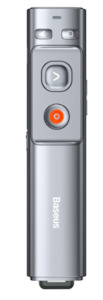 Baseus Orange Dot Wireless Presenter Rechargeable (Red Laser) Grey