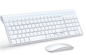 Rapoo 9050M slim multi-mode wireless Keyboard & Mouse, White