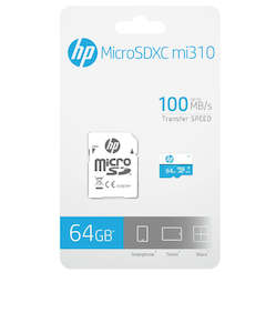 HP U1 High Speed MicroSD Card 64GB