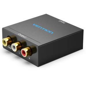 Cables Adapters: Vention HDMI to RCA Converter Black Metal Type