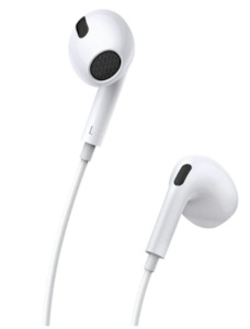 Baseus Encok 3.5mm Lateral In-Ear Wired Earphone H17 White