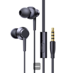 Headsets: Baseus Encok HZ11 Wired Earphones Cluster Black