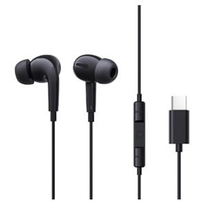 Headsets: Baseus Encok CZ18 Wired Earphones - Black