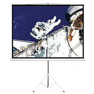 Bracom 65" (1.45m x 0.81m) Tripod Portable Projector Screen (16:9 ratio) Black