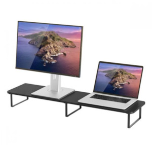 Mbeat: activiva Black Dual Monitor Riser