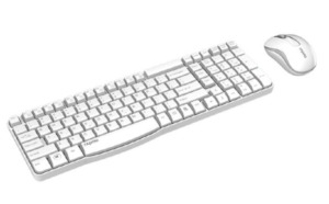 Rapoo: Rapoo X1800S Wireless Multimedia Keyboard and Mouse - White