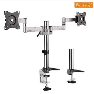 Bracom Aluminum LCD VESA Desk Mounts for LCD Screen Size 13"-27" (dual)