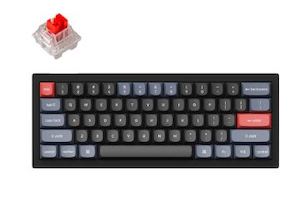 Keychron V4-B1, 60% Layout 61 Keys, Red Switch, RGB, Black Frame, Hot-Swap, Keyc…