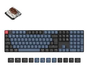 Keychron K5P-H3 100%  Full Size Layout, Brown Switch,  RGB Backlight, Black, Hot…