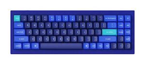 Keychron Q7-J3, 70% Layout 72 Keys, Brown Switch, RGB, Blue Frame, Hot-Swap, QMK…