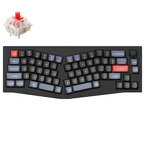 Keyboard: Keychron Q8-M1Z, 65% Layout 68 Keys, Red Switch, RGB, Black Frame, Hot-Swap, Gateron G Pro, Mechanical Wired, With Knob