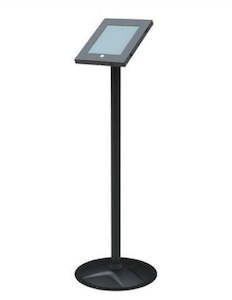 Bracom Anti-Theft Secure Enclosure Floor Stand for iPad 2,3,4,Air &Air 2 - Black