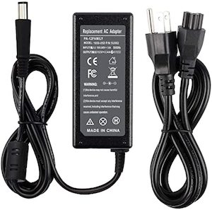 Power: Dell OEM 19.5V 3.34A 7.4x5.0mm 65W PA12 Power Adapter.