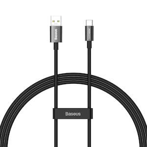 Mobile Device Cables Adapters: Baseus Superior Series (SUPERVOOC) Fast Charging Data Cable USB to Type-C 65W 1m Black