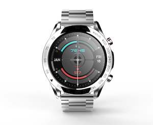 Wearables: HiFuture FutureGo Pro Stainless smartwatch, 1.32 " FHD full display, Silver