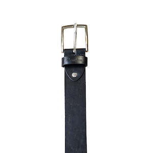 Black Premium Leather Dress Belt