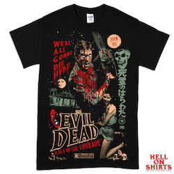 Evil Ash Print Tee Size S